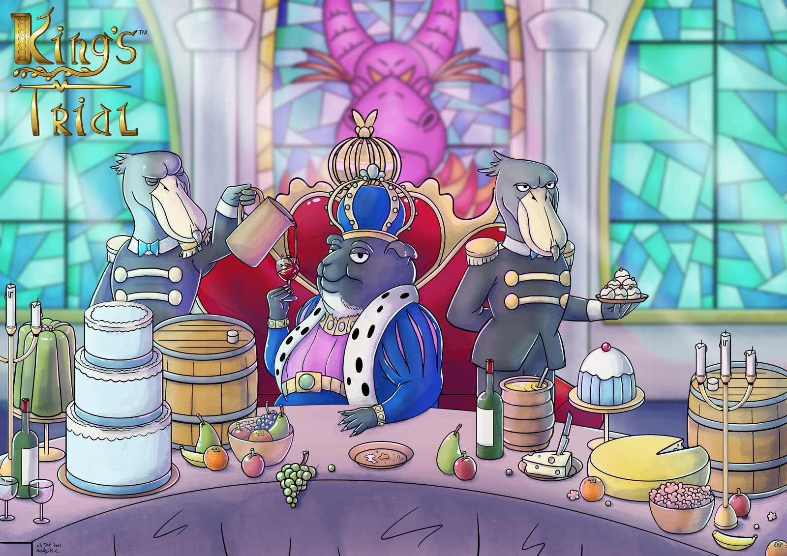 King's Trial: Kickstarter Illustration (2020)