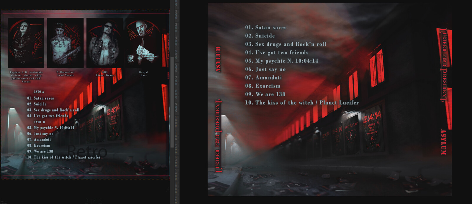 Asylum - Lucifer For President Back LP Version