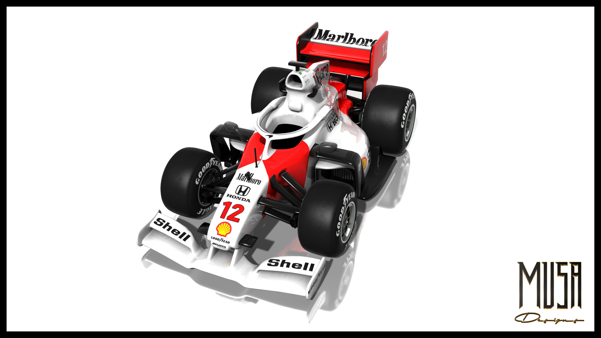 ArtStation - Miniature F1 Car X McLaren MP4/4 Livery