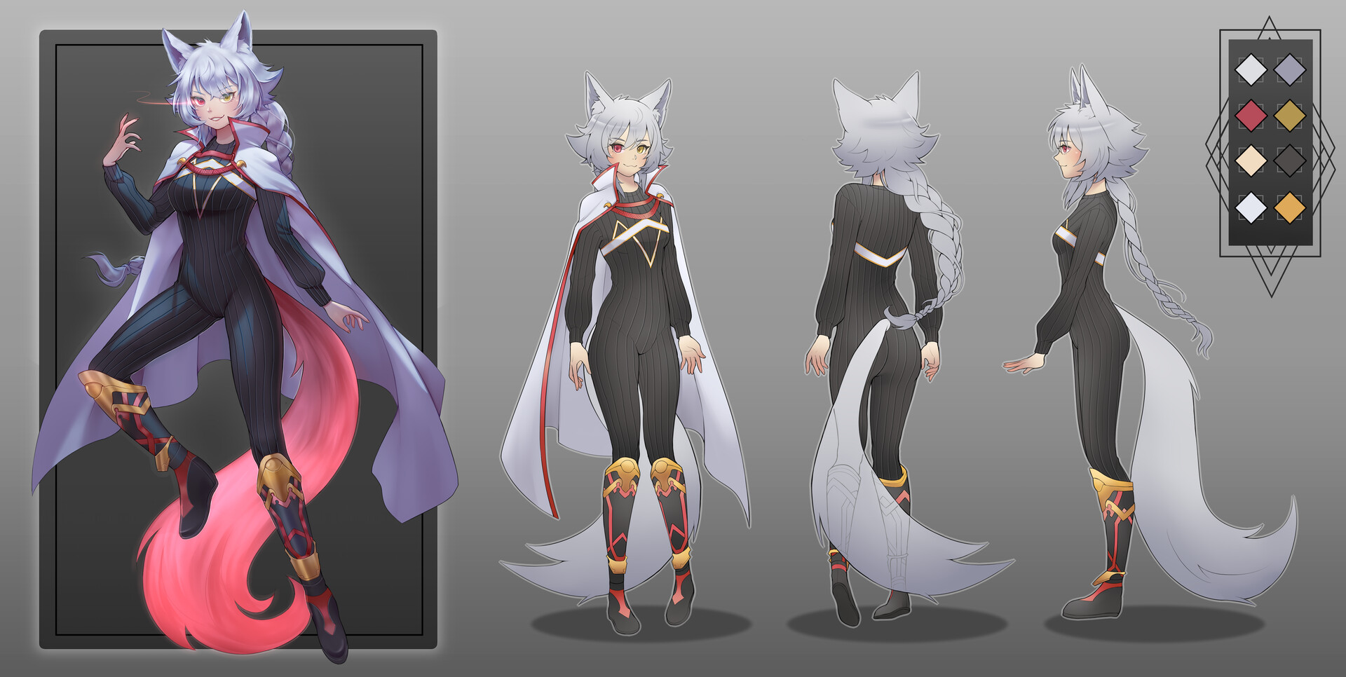 ArtStation - character concept sheet commission