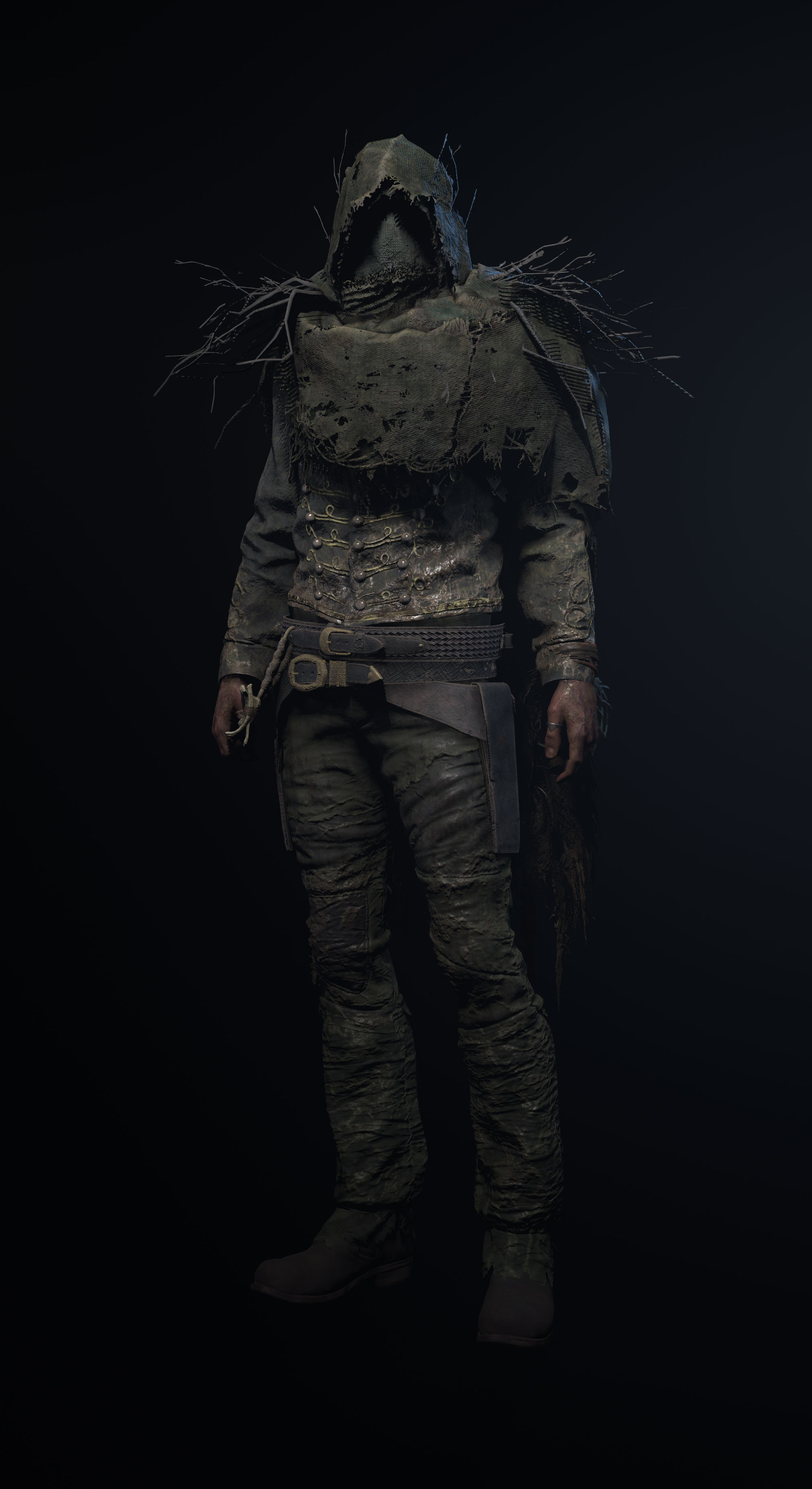 Ghillie suit and belt system by me and other elements were modelled by other members of the Hunt team.