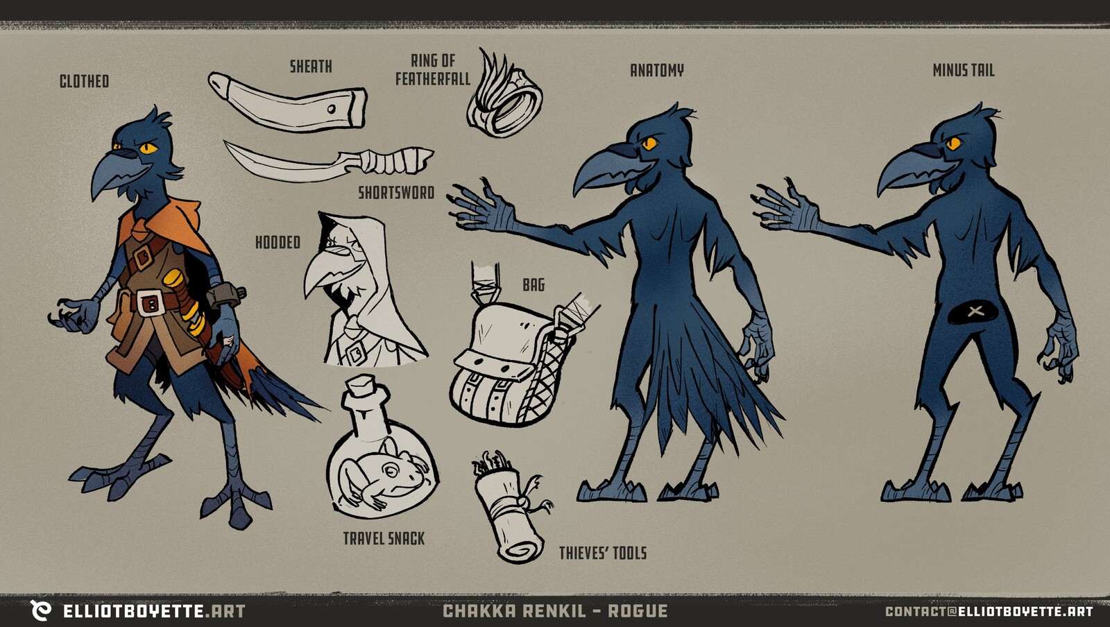 Boldly Rolling Character Designs