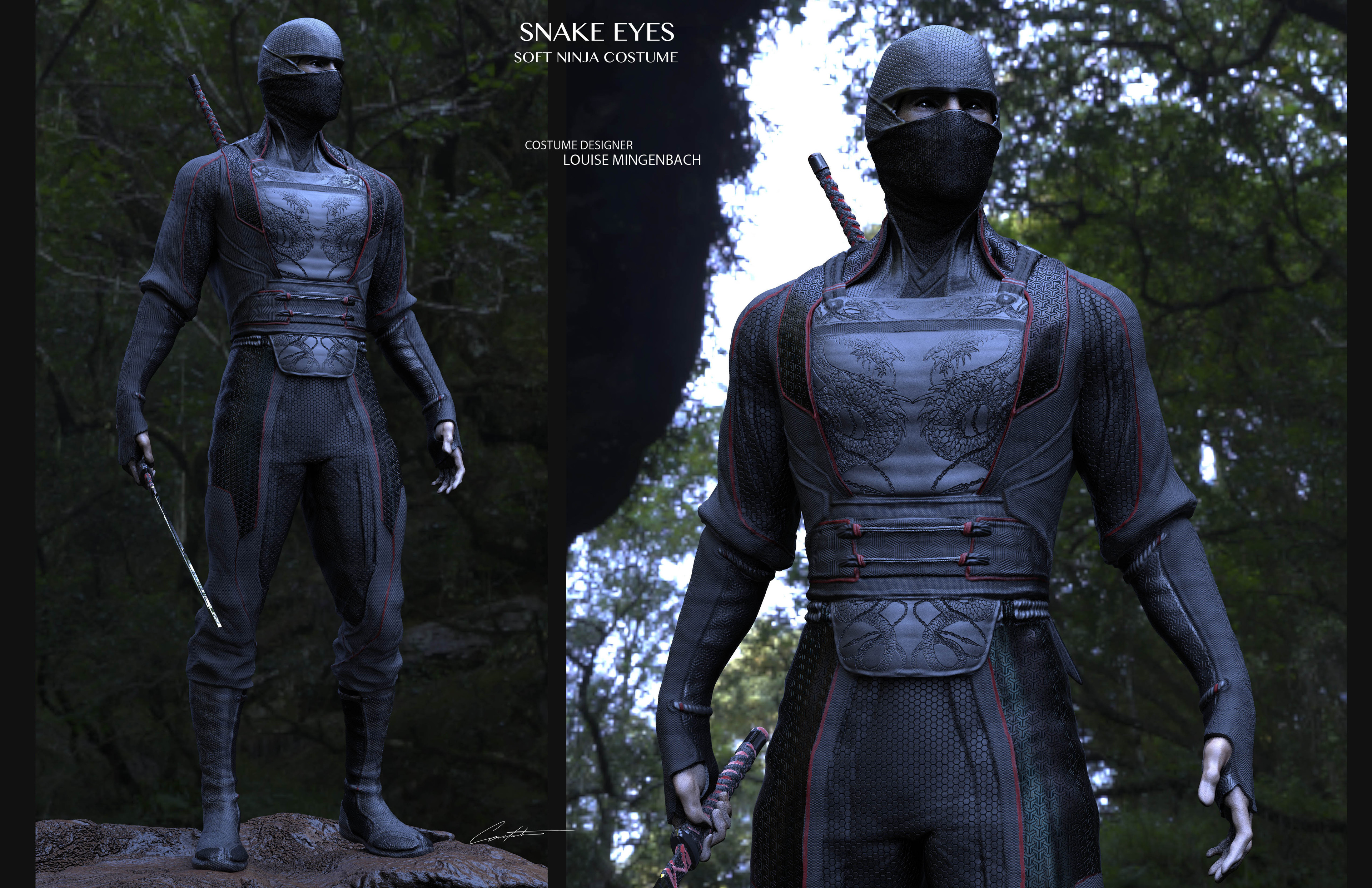 Constantine Sekeris Snake Eyes Soft Ninja Concept