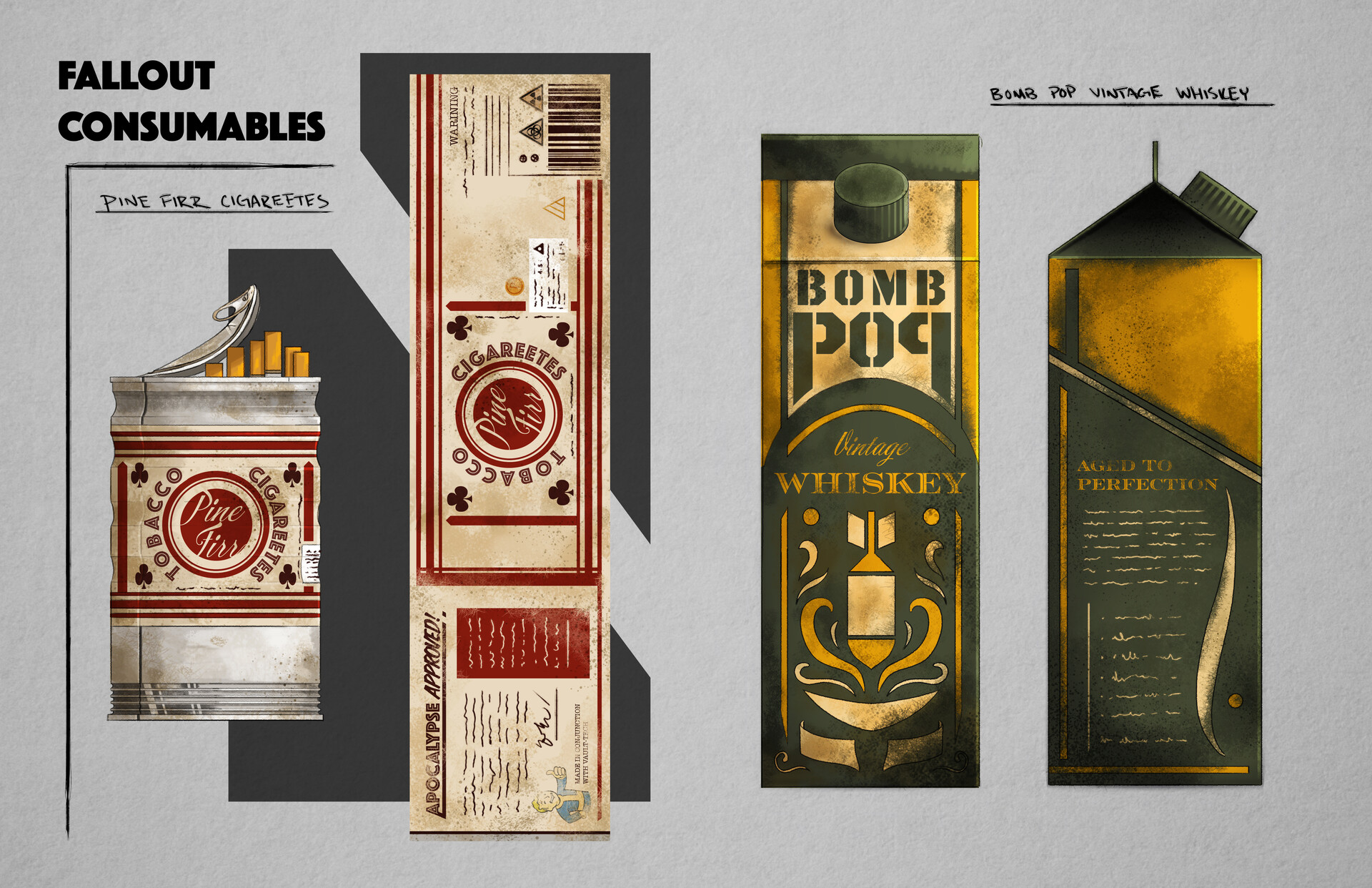 ArtStation Fallout Consumables ArtStation Fallout Consumables