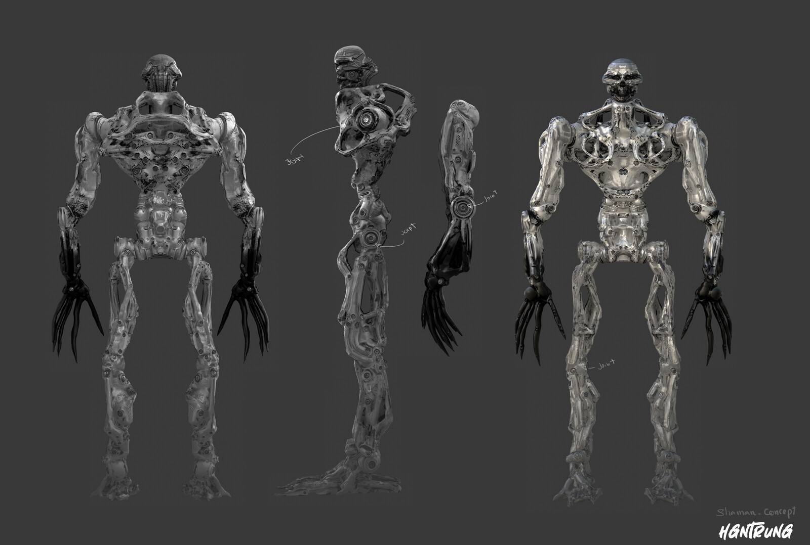  Shaman detail without cloth and accessories. Inspiration from  Scifi skull