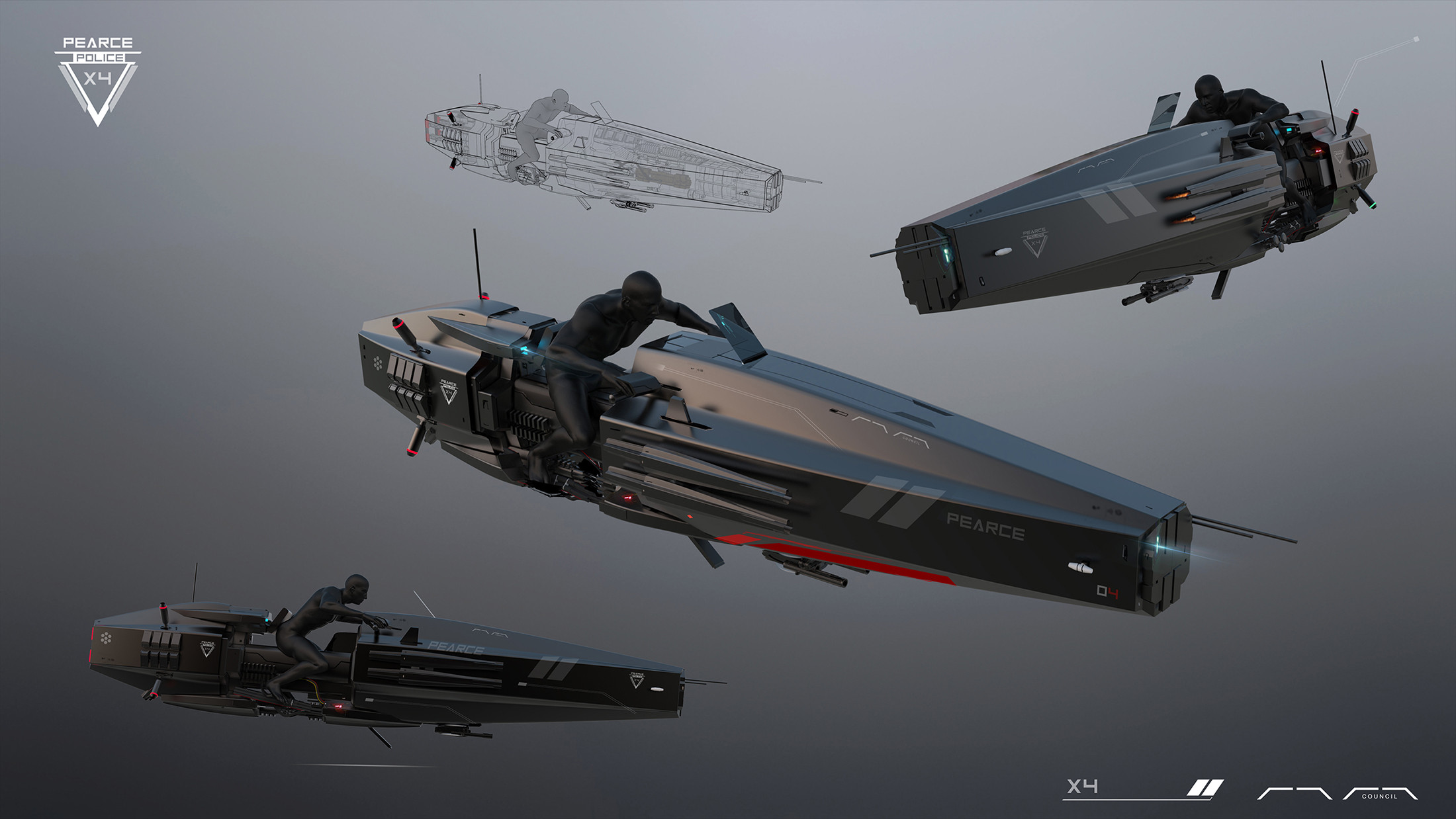 GARY SANCHEZ - STAR ATLAS - Pearce X4 - Concept design