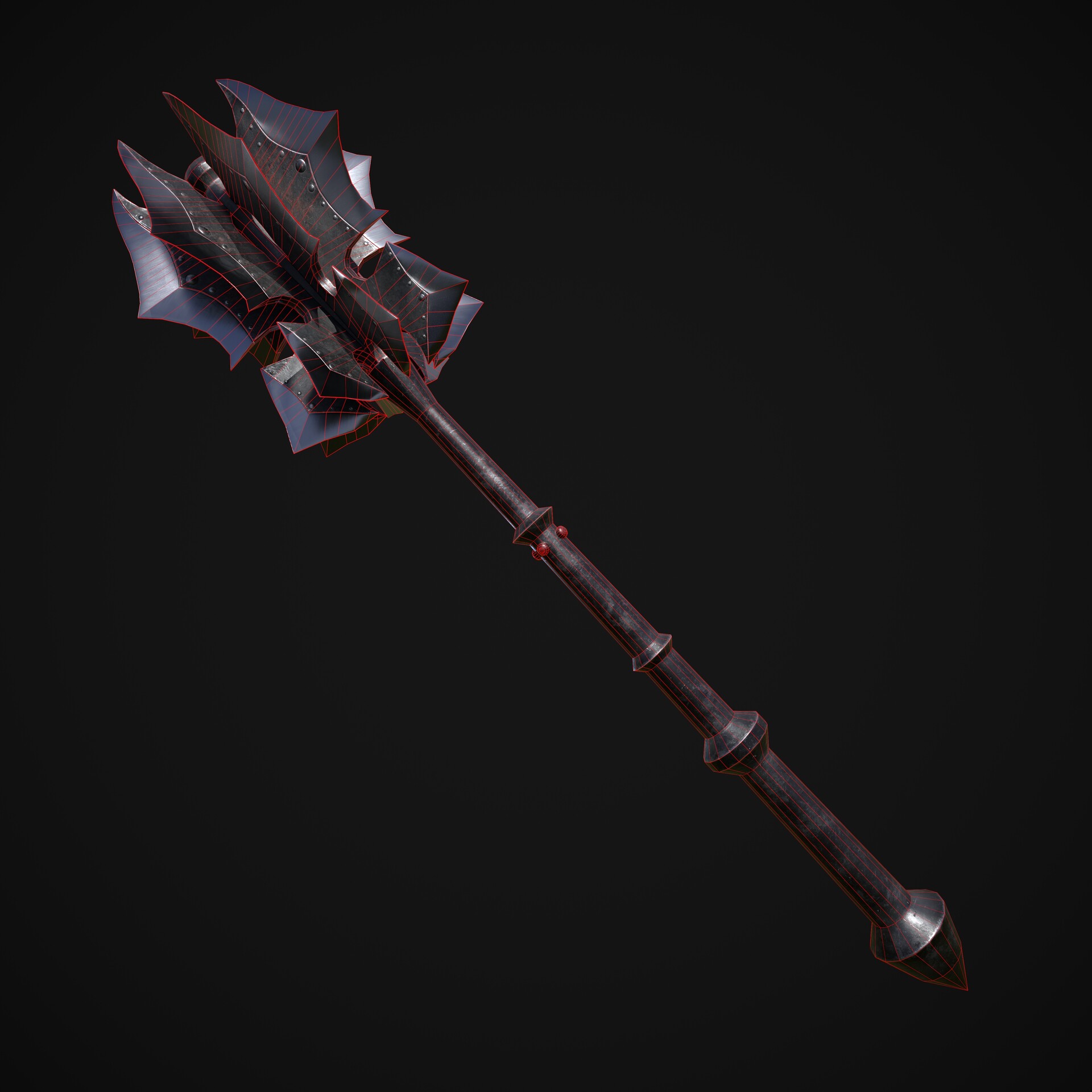 Flanged Mace Weapon
