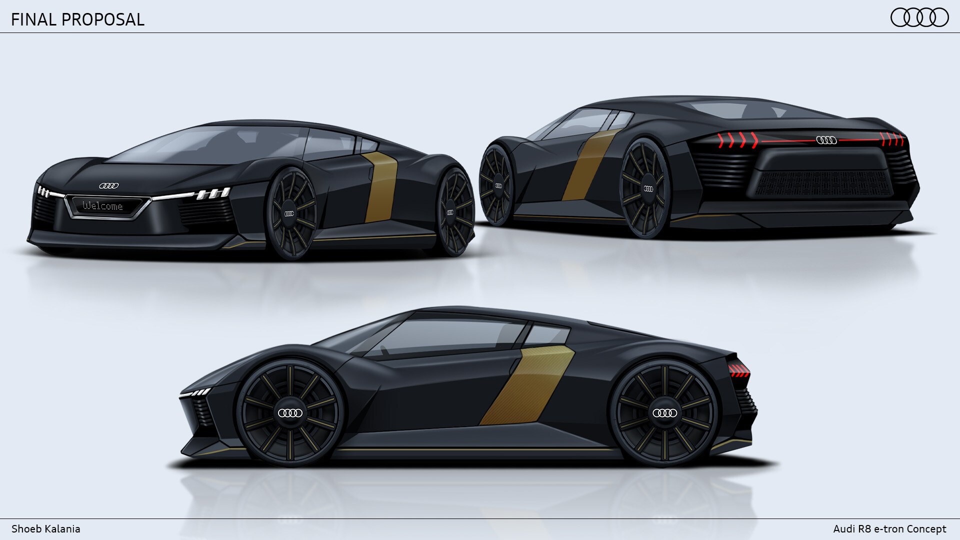Audi A6 etron Concept Design Sketches  Car Body Design