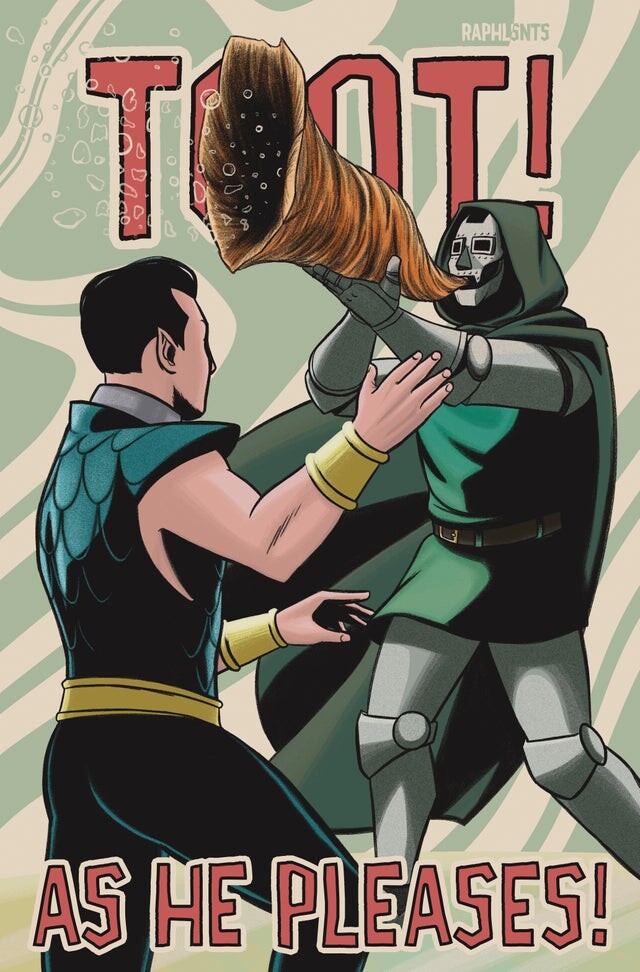 Artstation Fan Redrawing Doctor Doom And The Mighty Toot Raphael Santos