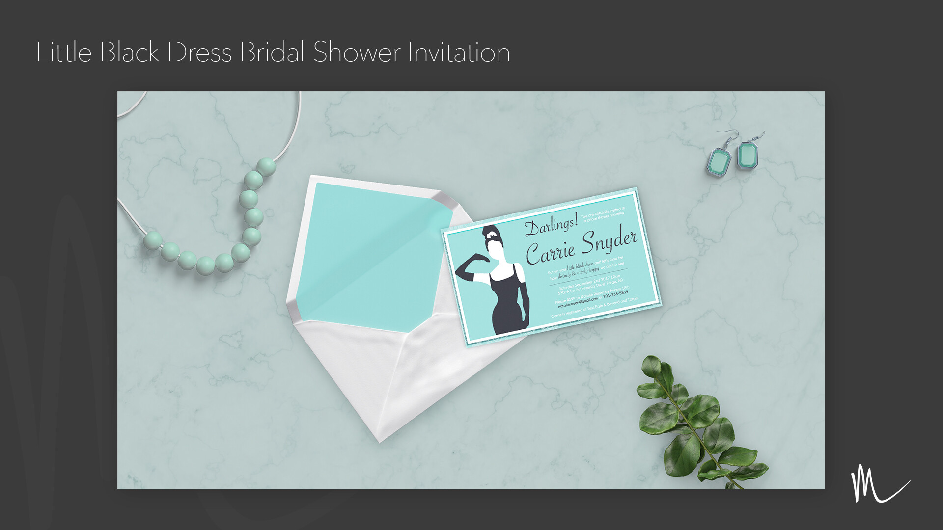 Little black top dress bridal shower