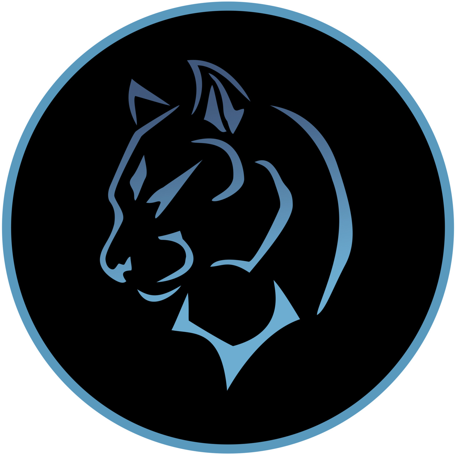 Knulfo Twitch (&amp; Discord) Icon (Blue with Black)