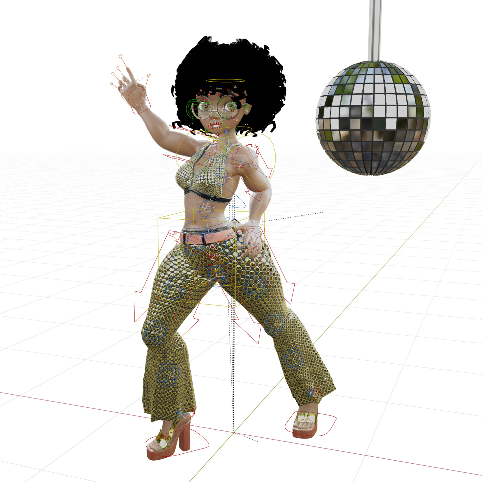 Rig realizado con rigify