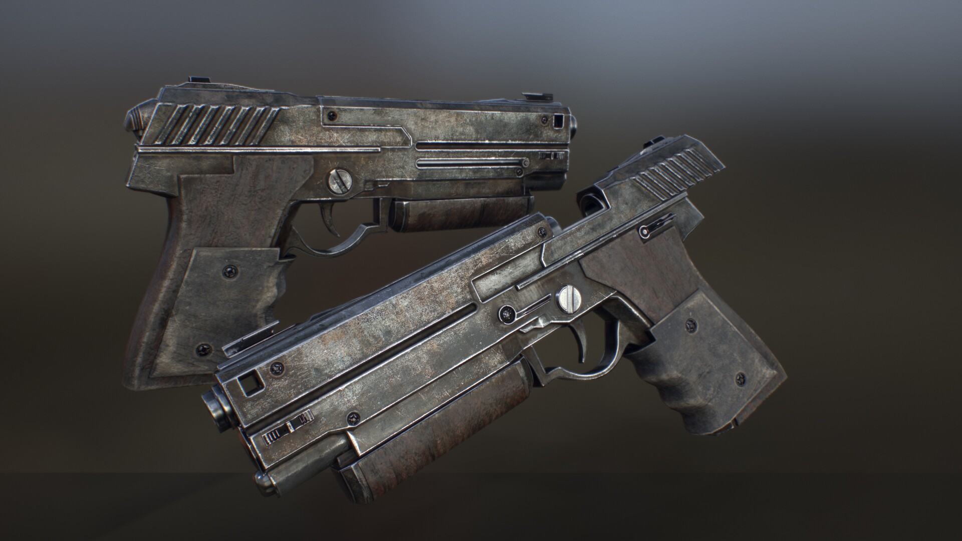 ArtStation Fallout Style 10mm Pistol best-10mm-ammo-hunting-self-defense-plinking-pew-pew-tactical