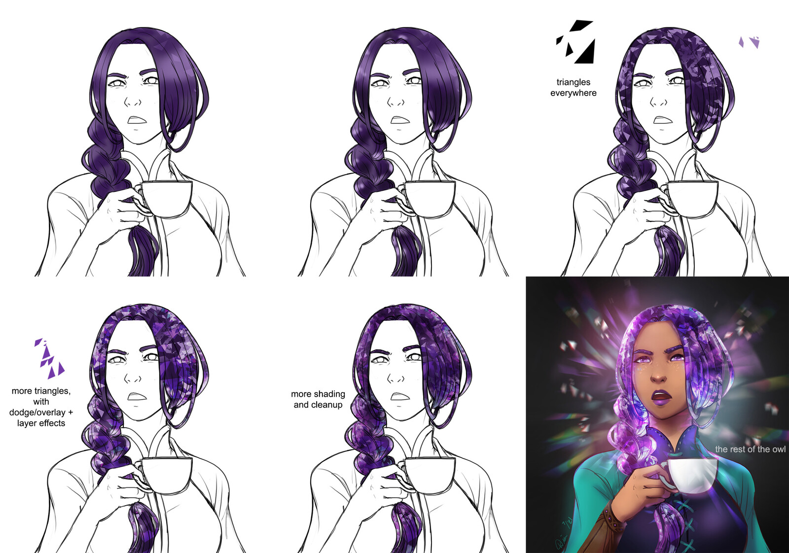 Hair process. 