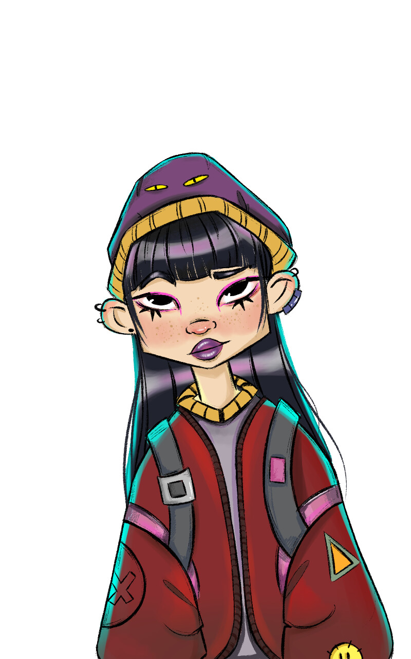 ArtStation Female grunge character illustration