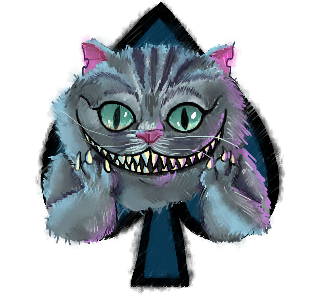 ArtStation Cheshire cat tattoo