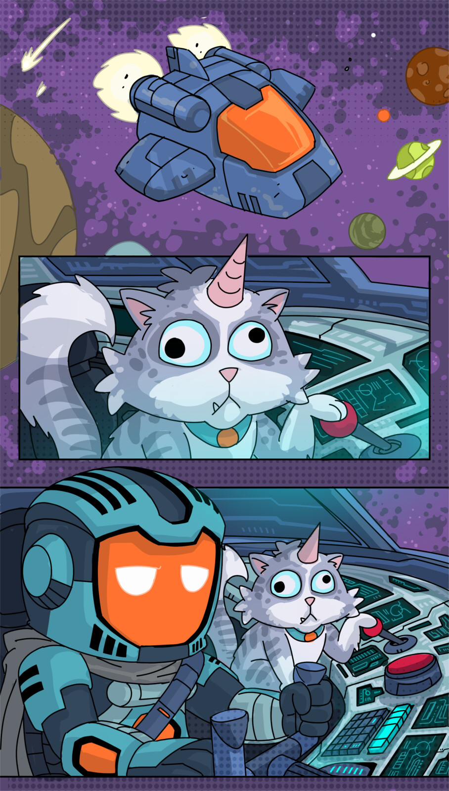 Critter Crusade  - Story Screen  
Pencils, inks and colors  
