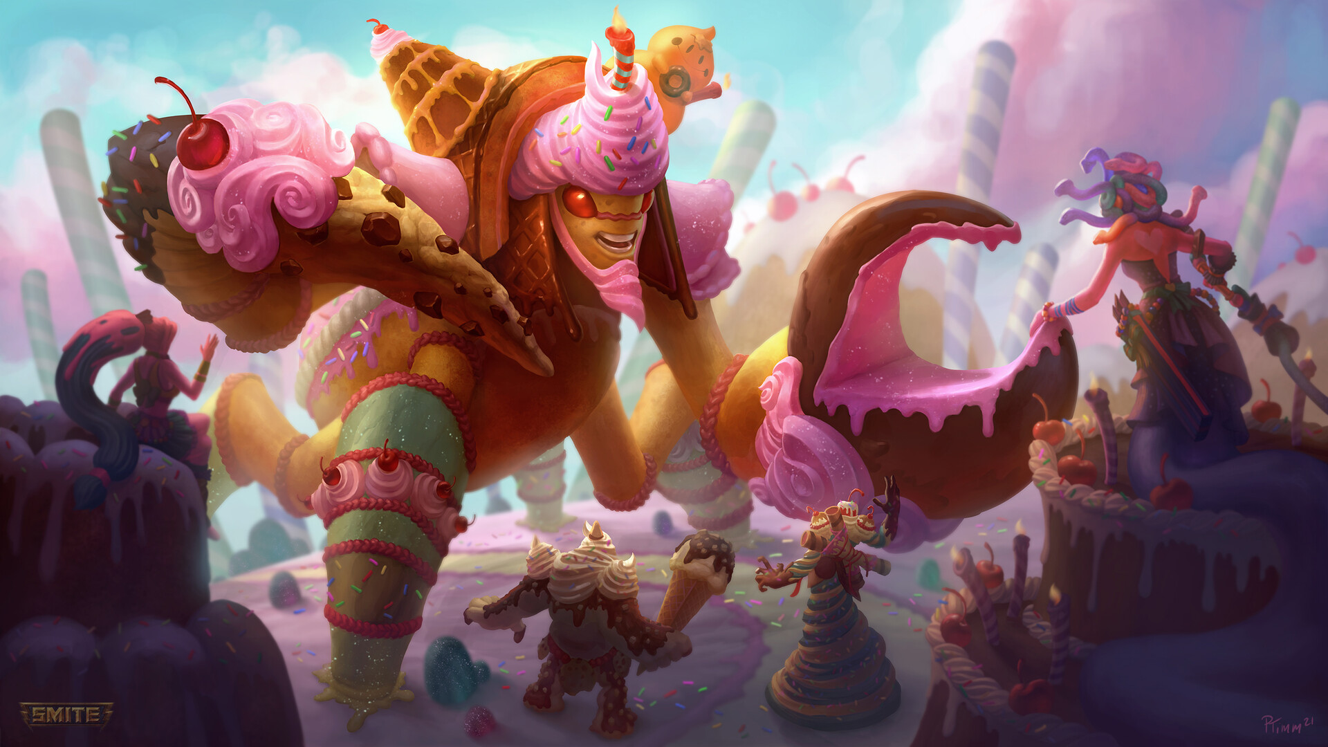 ArtStation Confectionary khepri Smite Skin