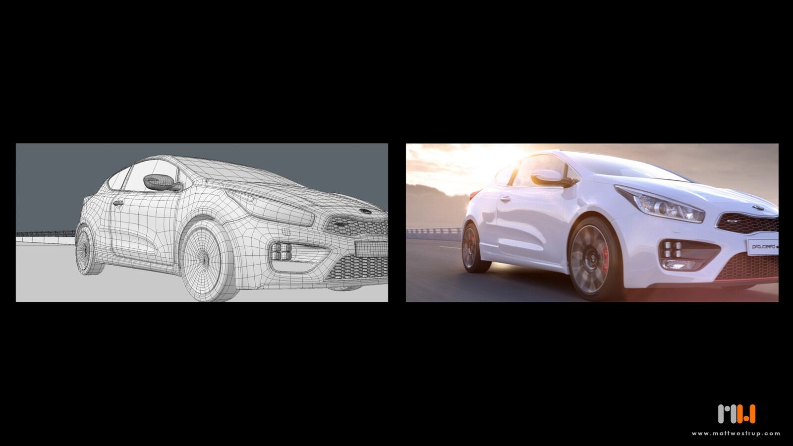 Role: Director, Modelling , Texturing, Lighting, Animation, Compositing.
(Car is client's CAD model with modified geometry)
HDRI courtesy of Stu Rowbottom