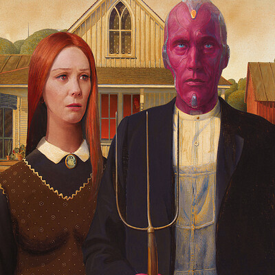 Oliver wetter web grant wood american gothic wandavision final gigapixel kopie