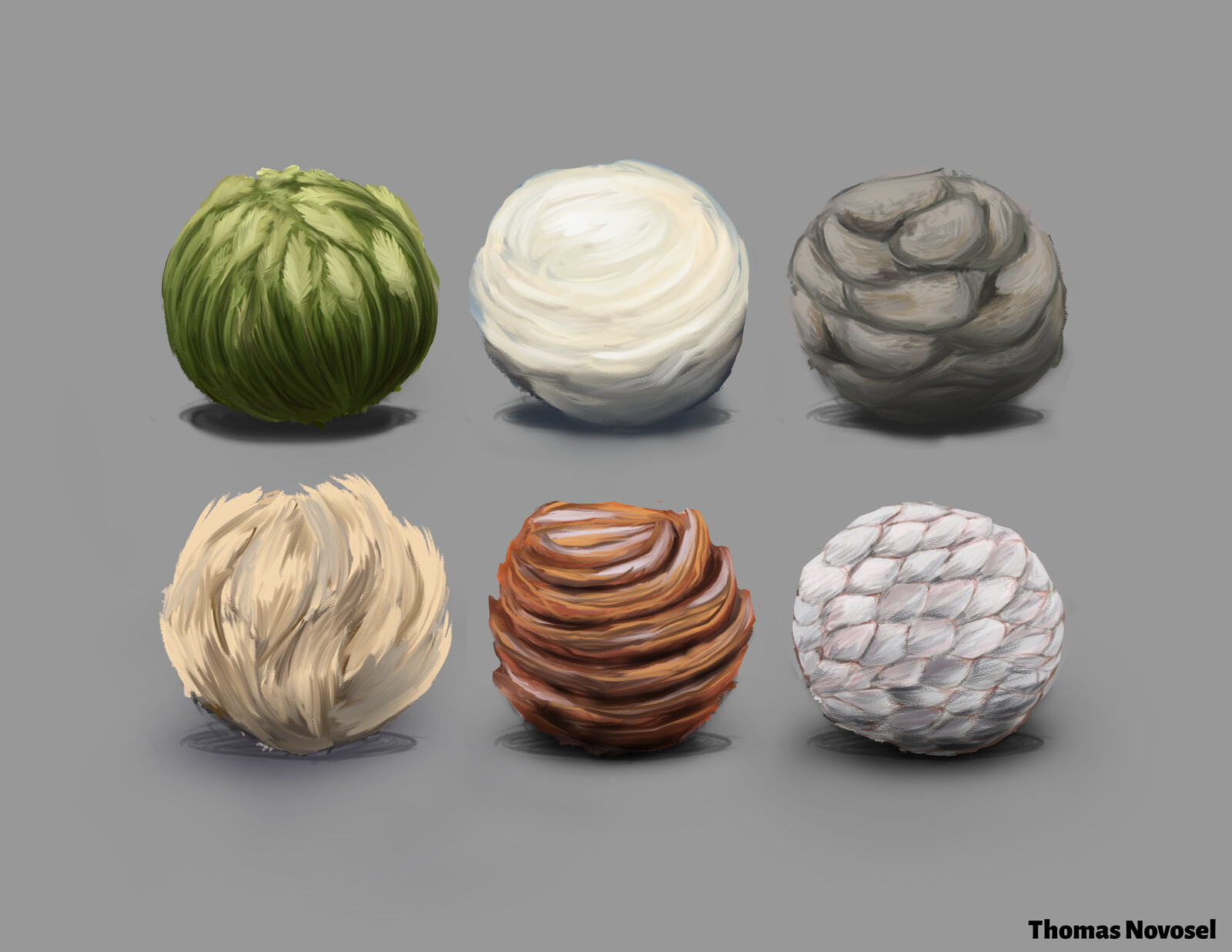 Texture Concept Paintings (Second Year)