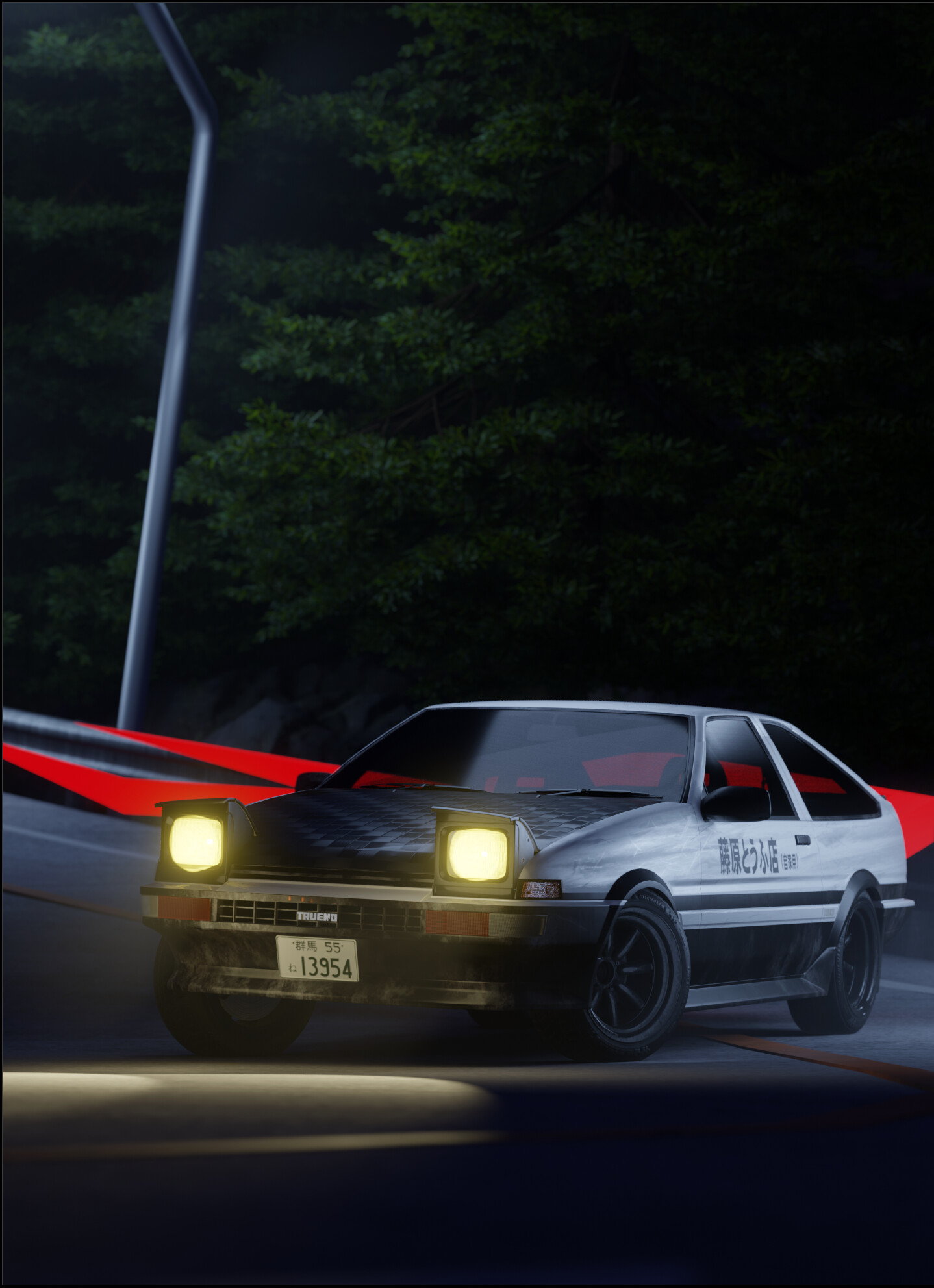 Artstation Initial D Blender Animation Emre Can Ozcan
