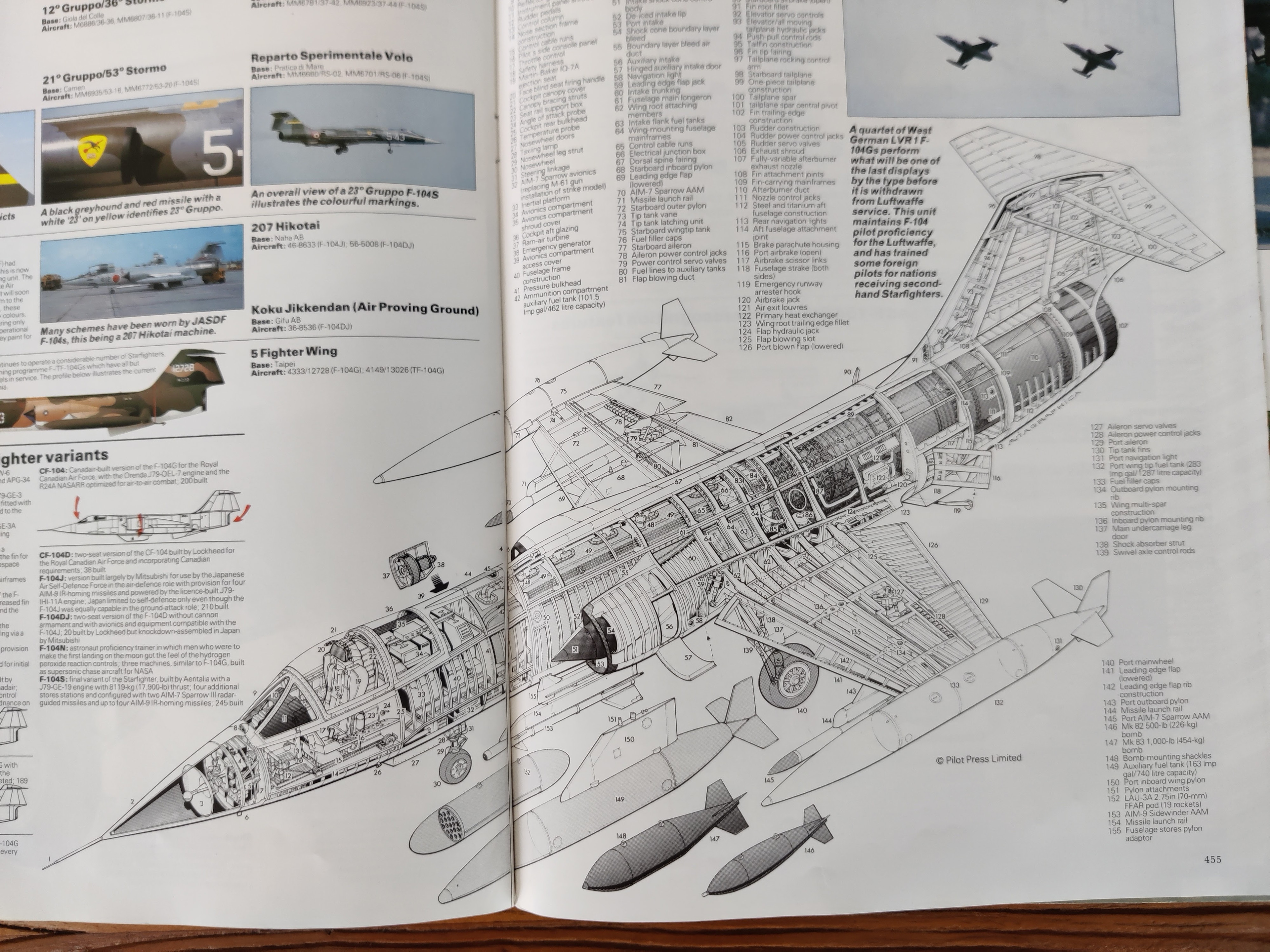 And a lot of design nods to the famous Lockheed F-104, here in another of my illustration books.