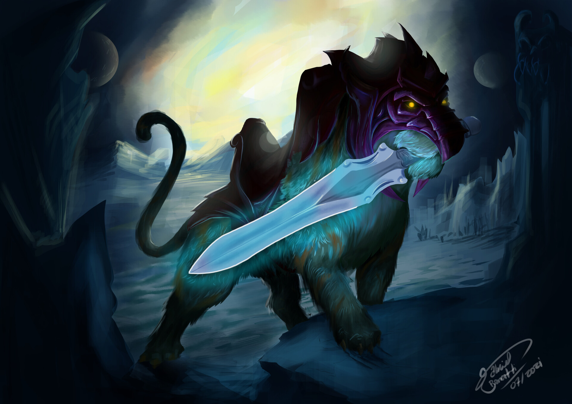 battle cat and cringer