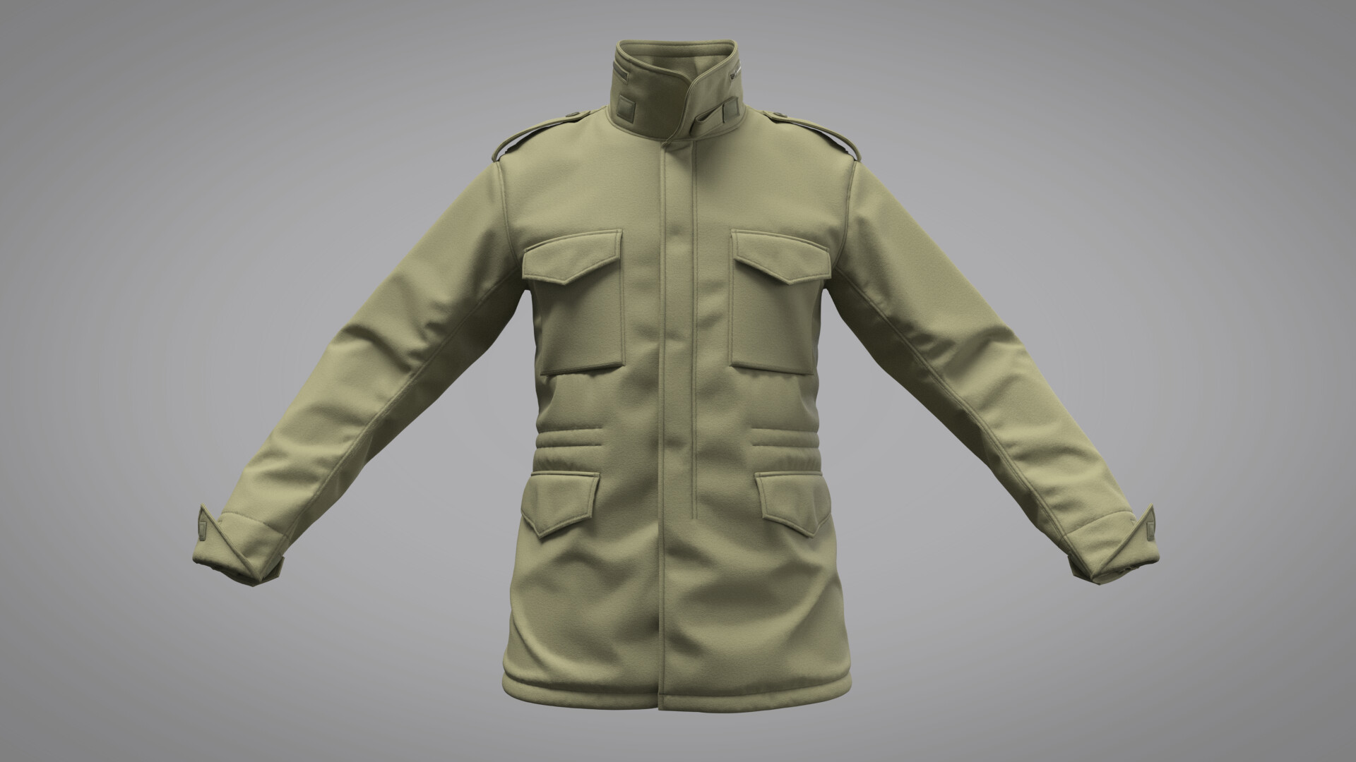 ArtStation - Military Jacket M65