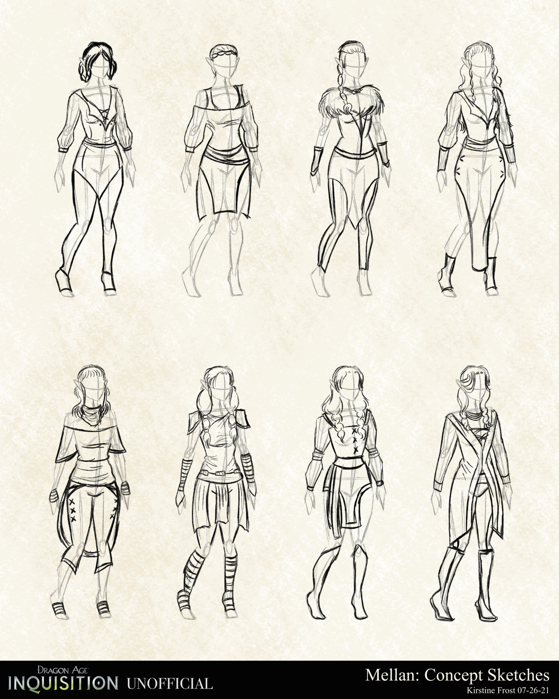 Early concept sketches for the companions in Inquisition - Dragon Age:  Origins photo (37918017) - fanpop - Page 2