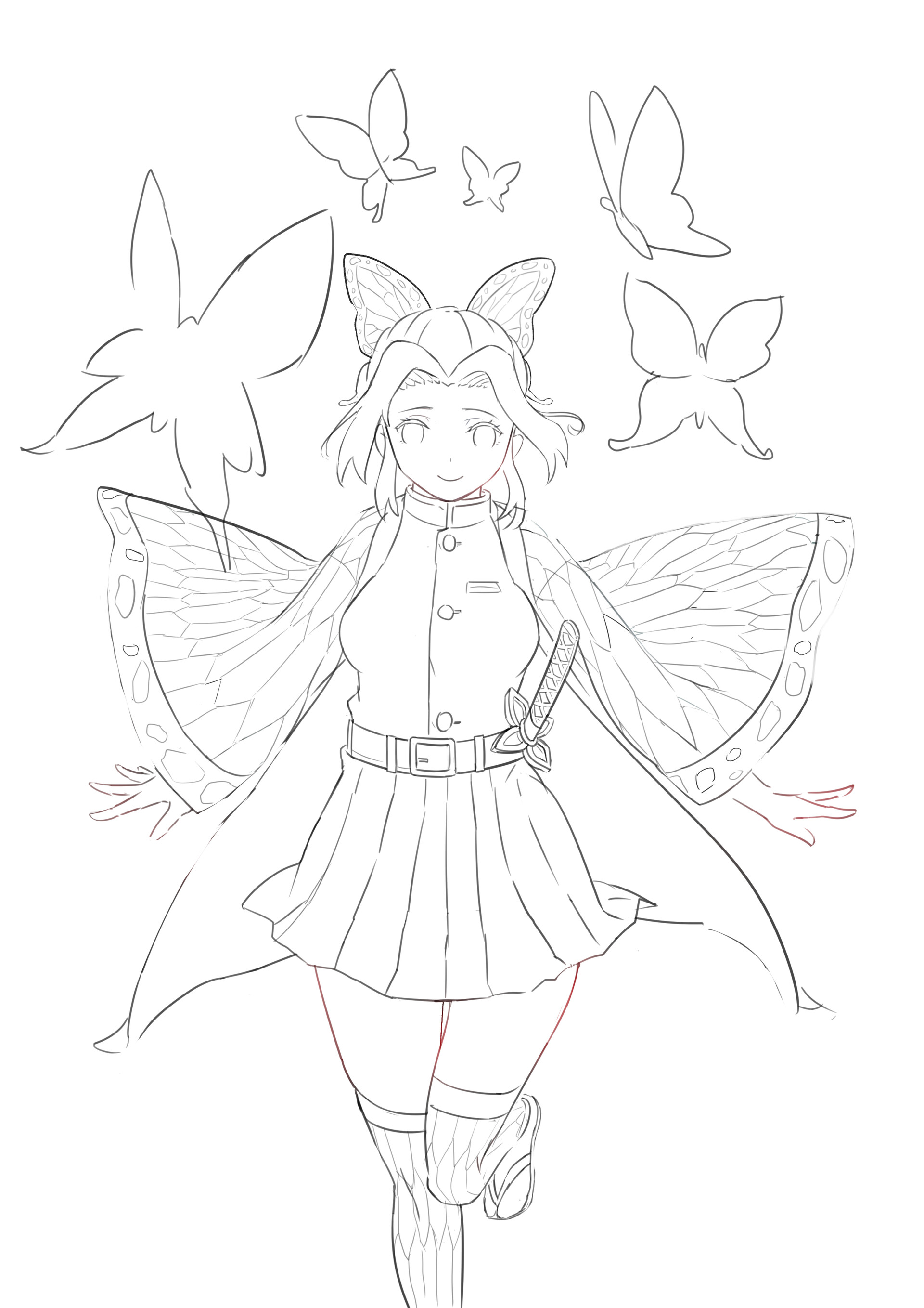 36+ demon slayer coloring pages shinobu LeacaCaelen