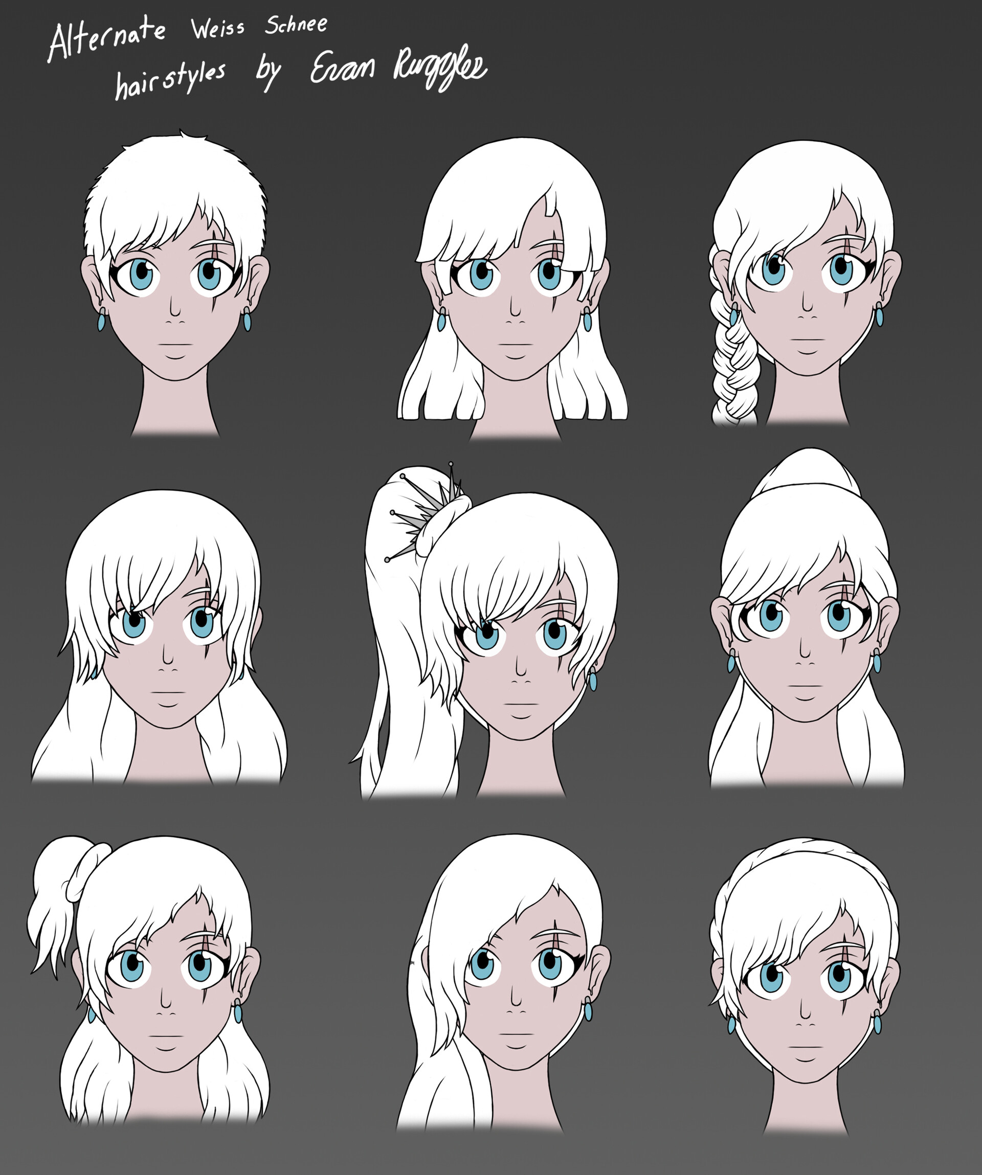 Evan Ruggles - Team RWBY Alternate Hairstyles