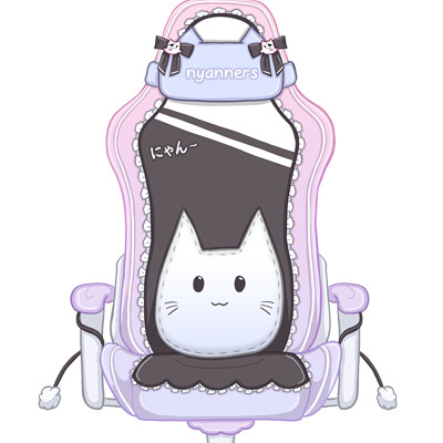 ArtStation - nitemericc's custom vtuber chair 