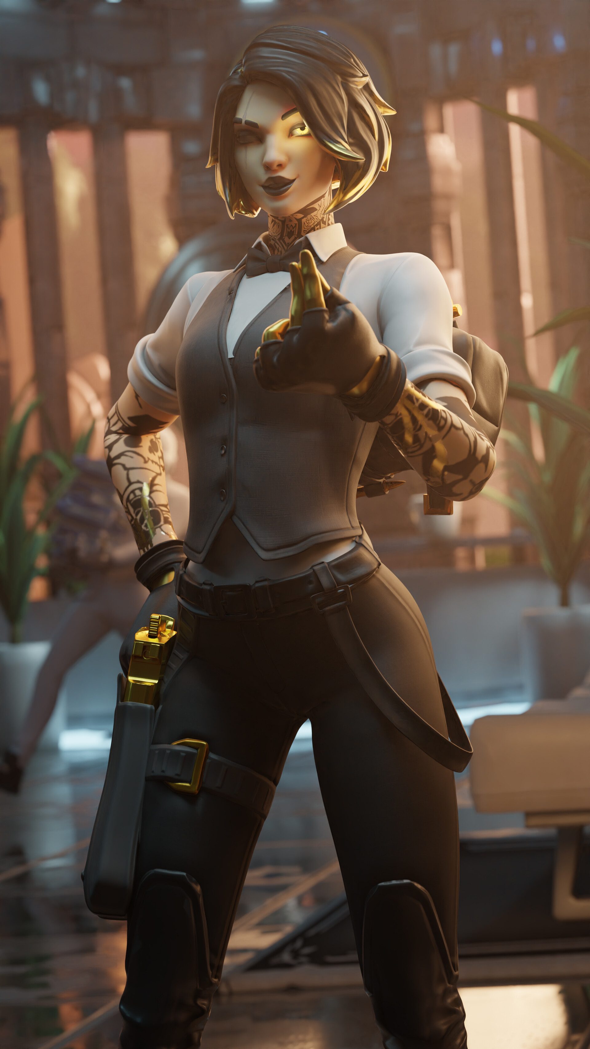 ArtStation Fortnite Marigold / Agency scene