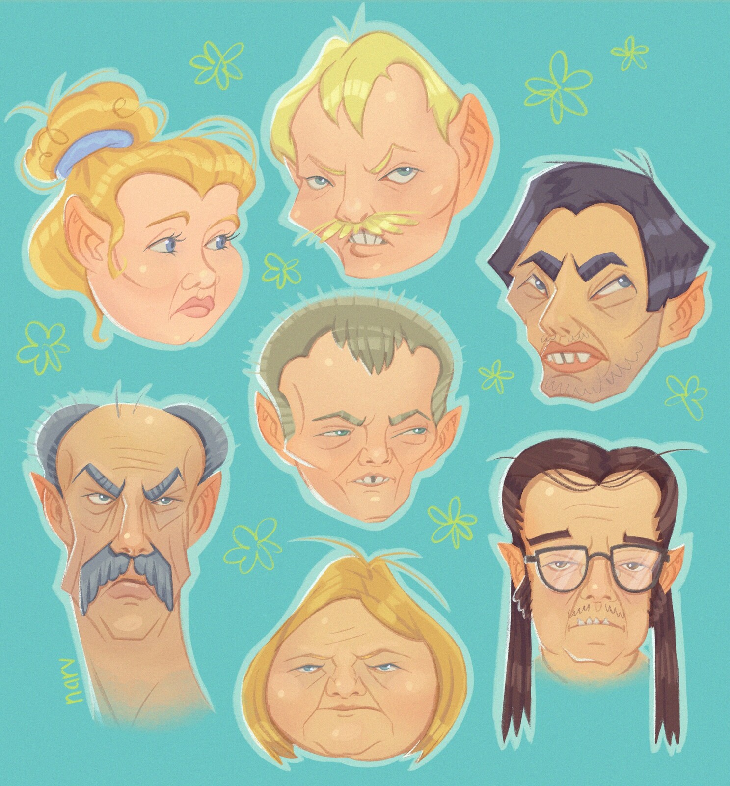 Drawing practice from watching tv
