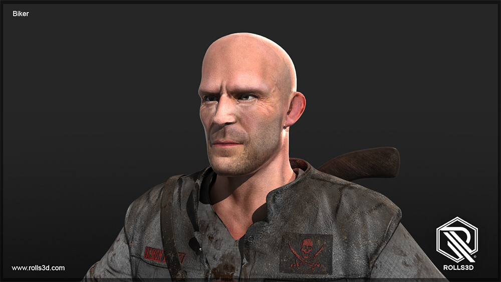 Biker 3D Character