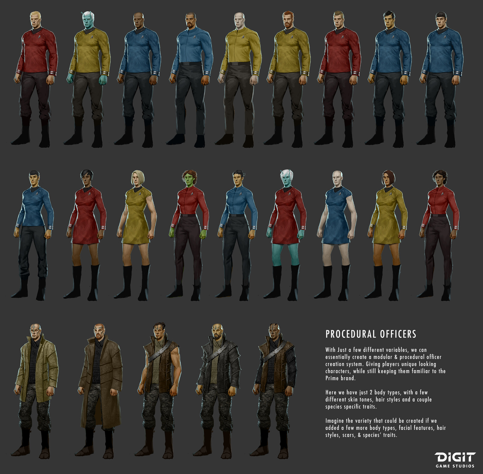 Procedural officer pitch