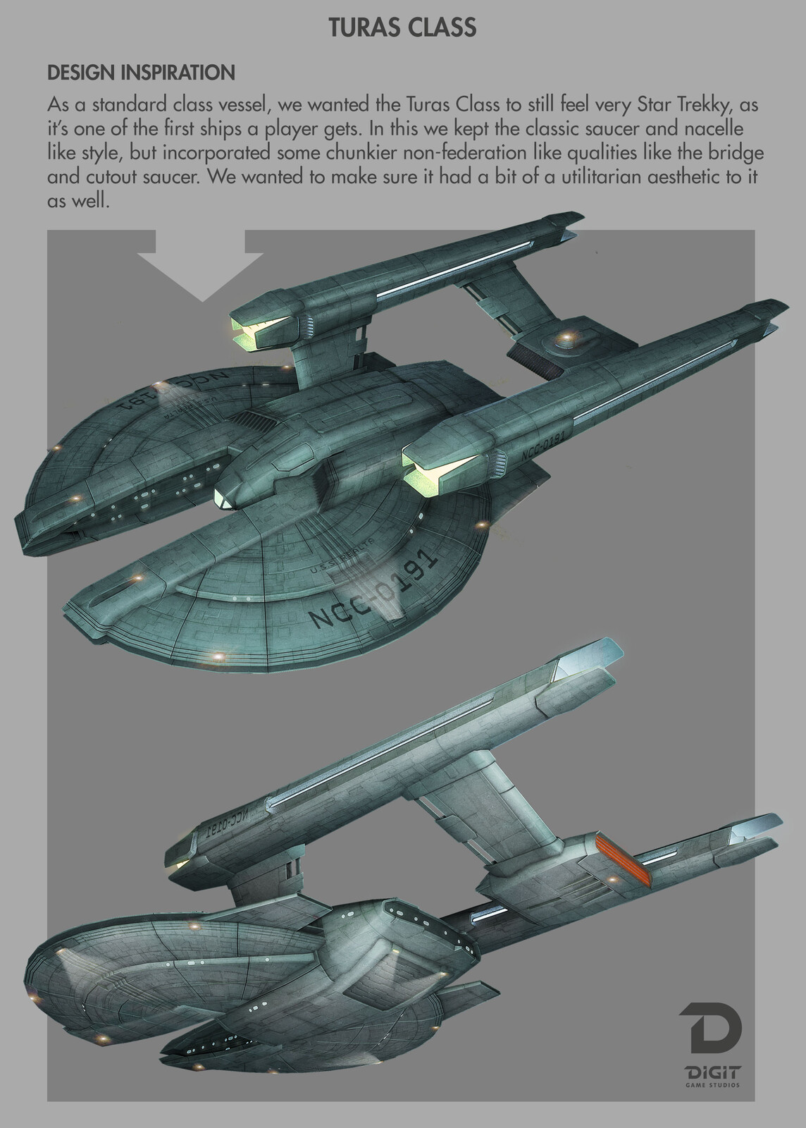 Turas class starship (art direction)