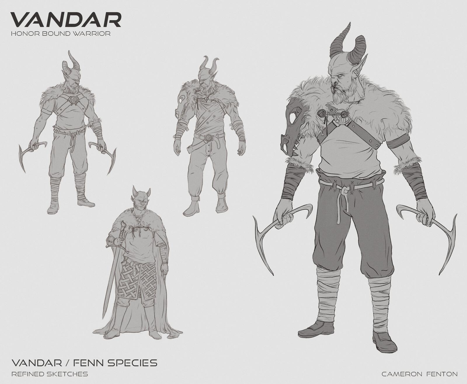 Vandar Character Sketches