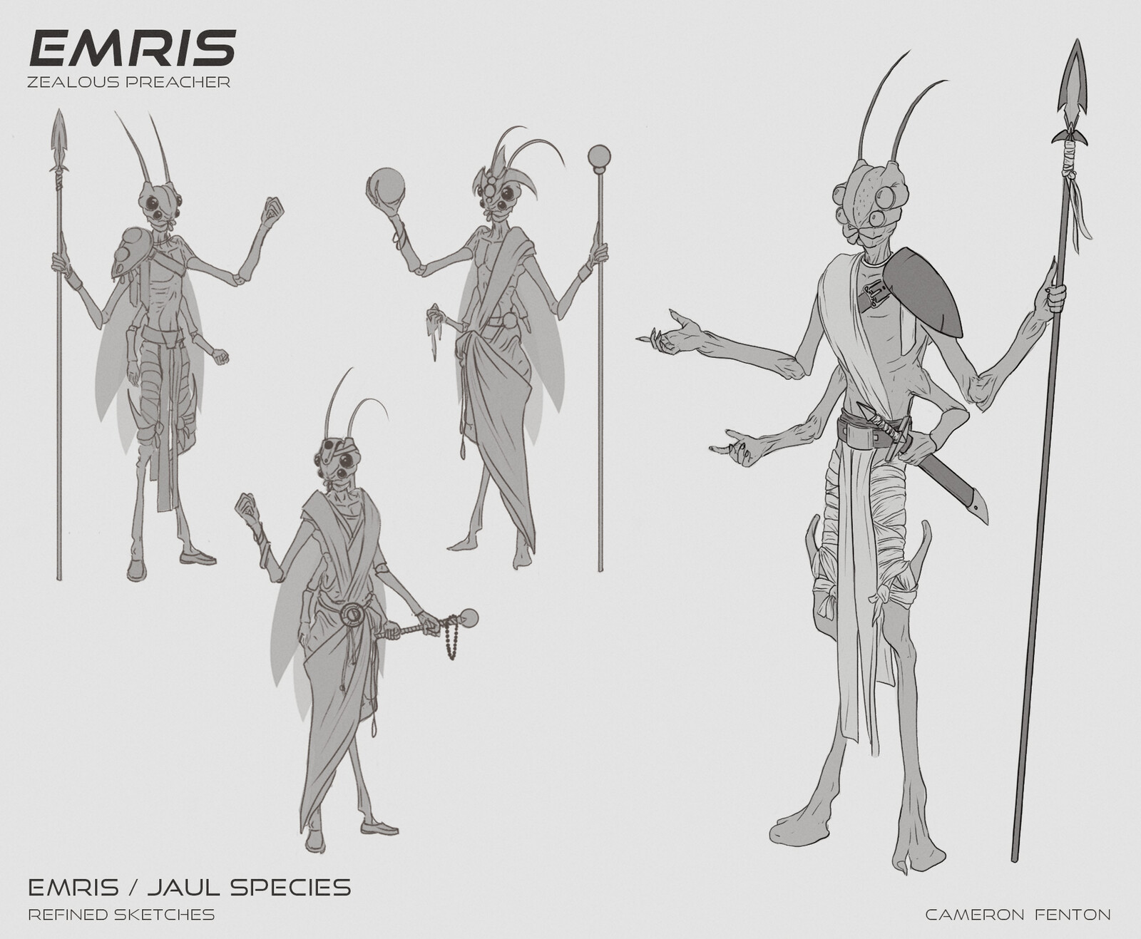 Emris Character Sketches