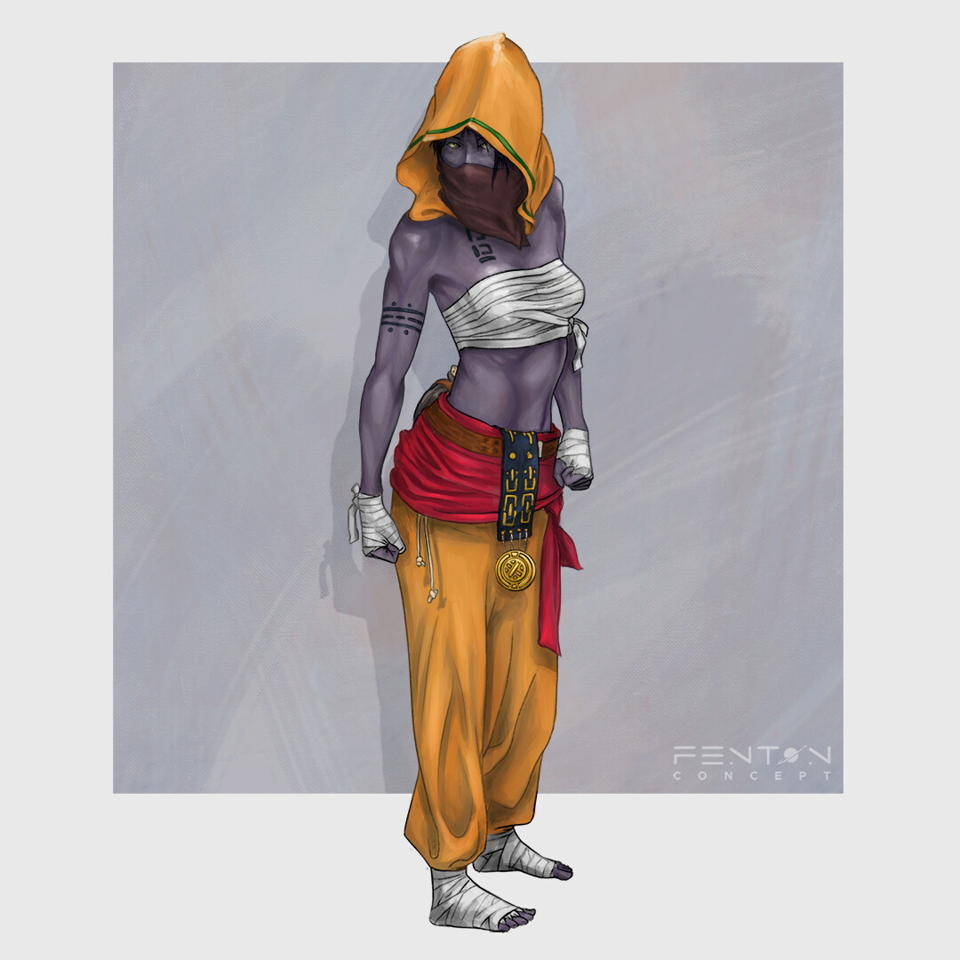 Warrior Monk Character Design