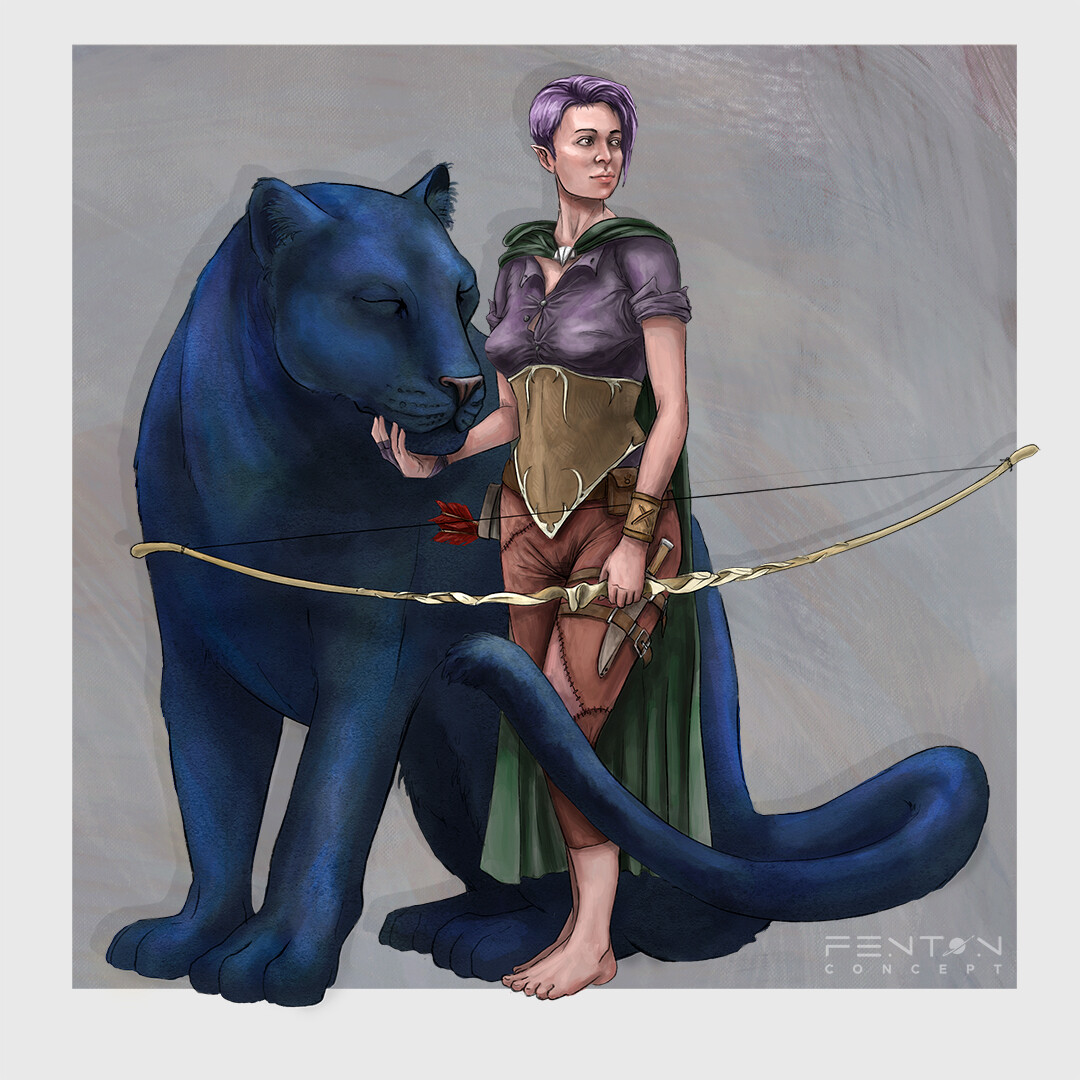 Ranger and Panther Character Design