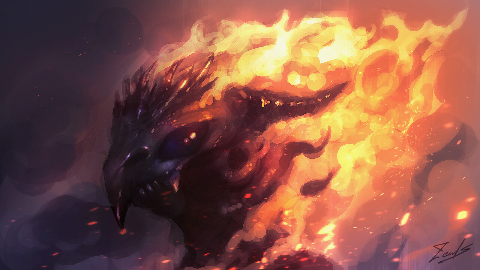 Beast who rise from flames!