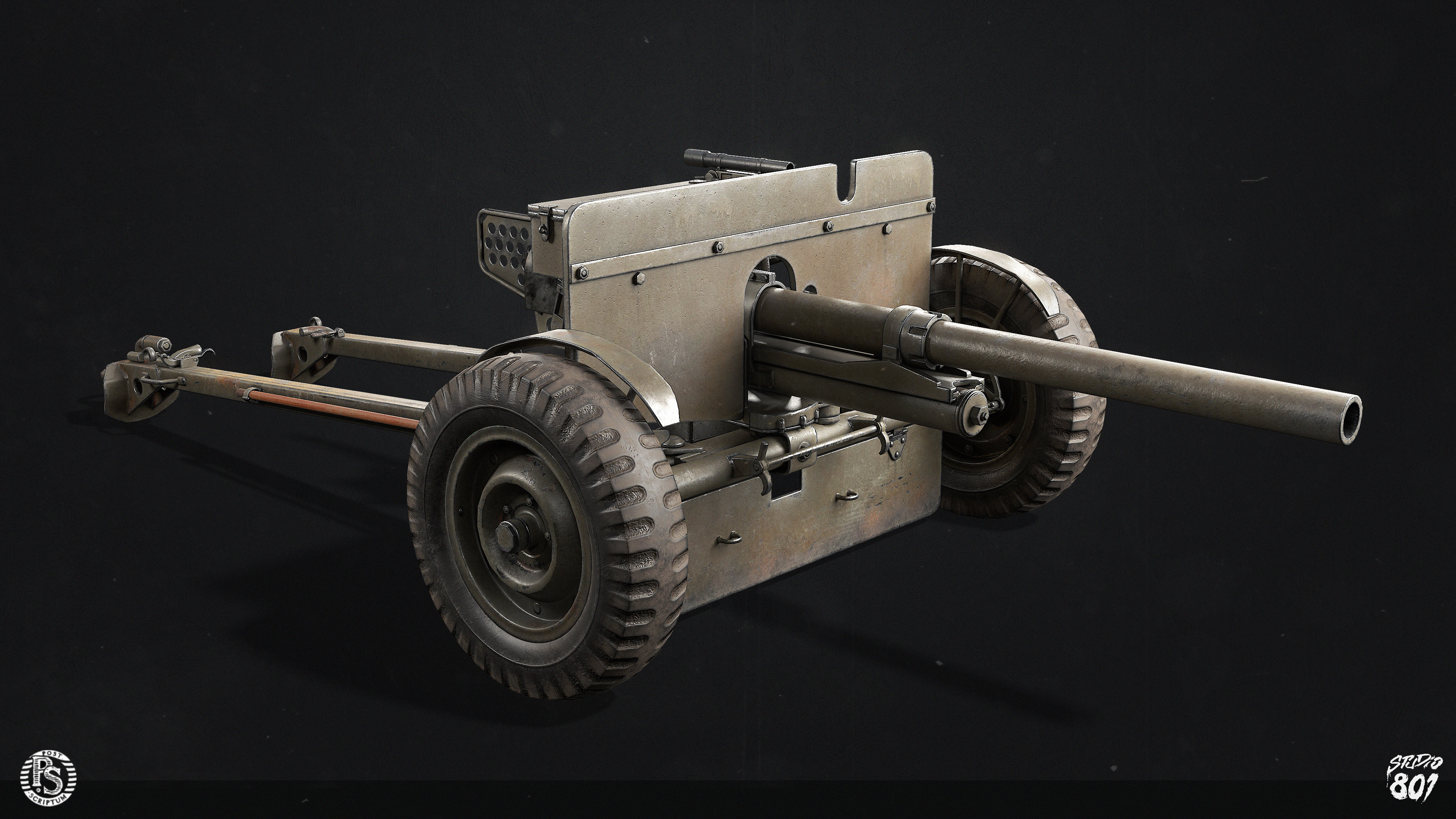mm anti  tank gun