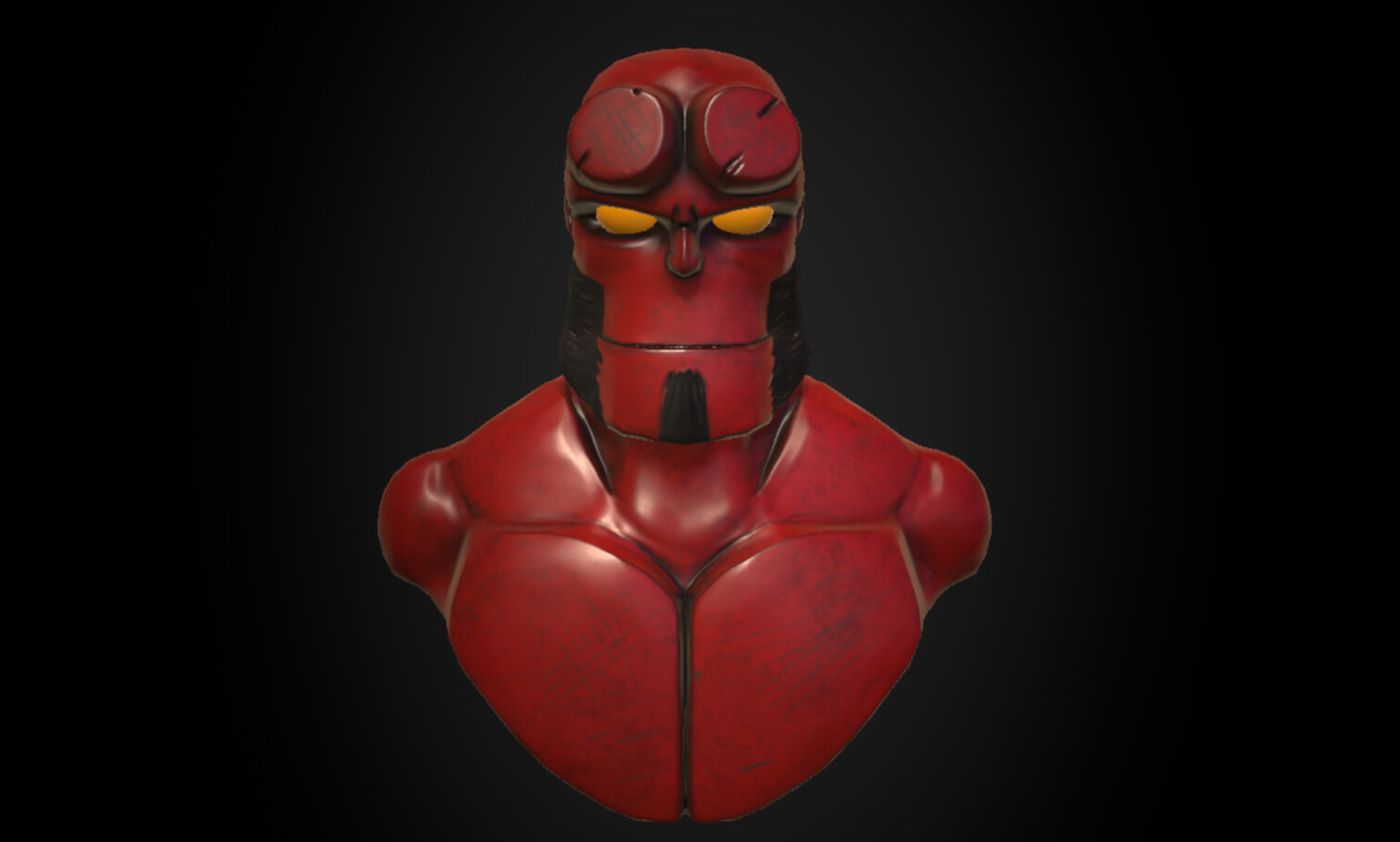 ArtStation - Hellboy 3D bust