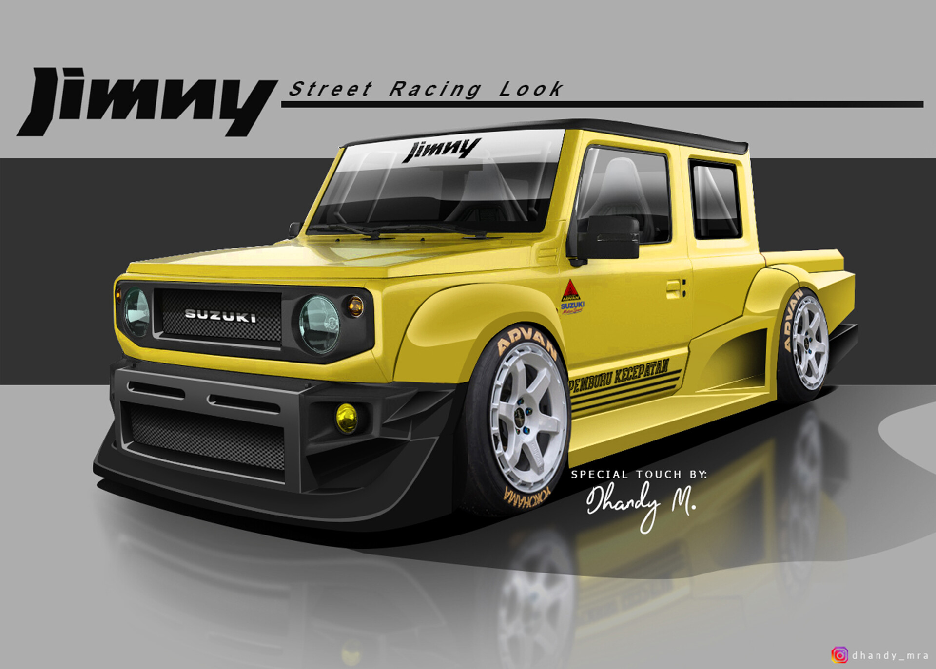 ArtStation - 2020 Suzuki Jimny Convert to Racing Double Cabin