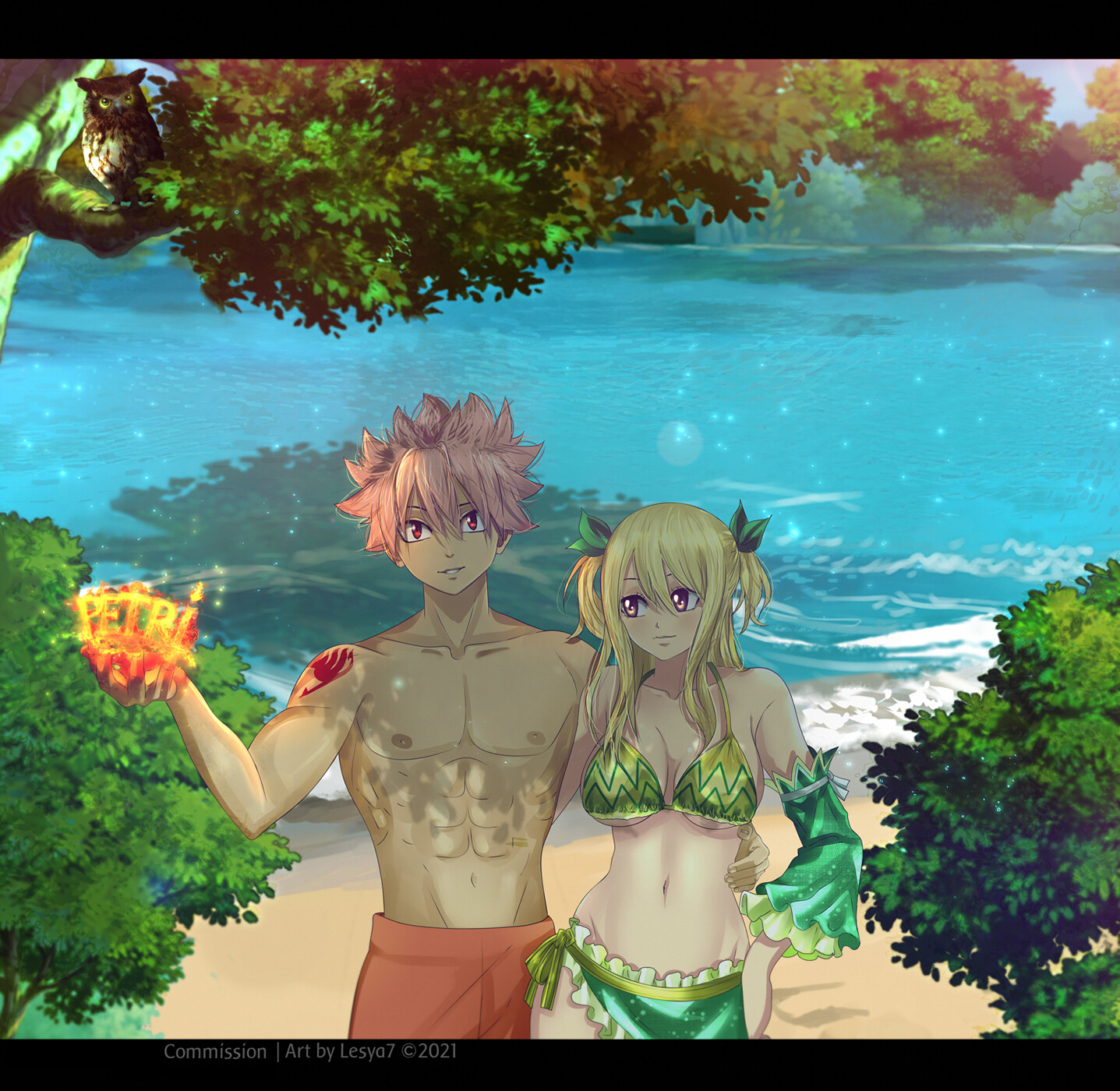 Artstation Commission Fairy Tail Nalu