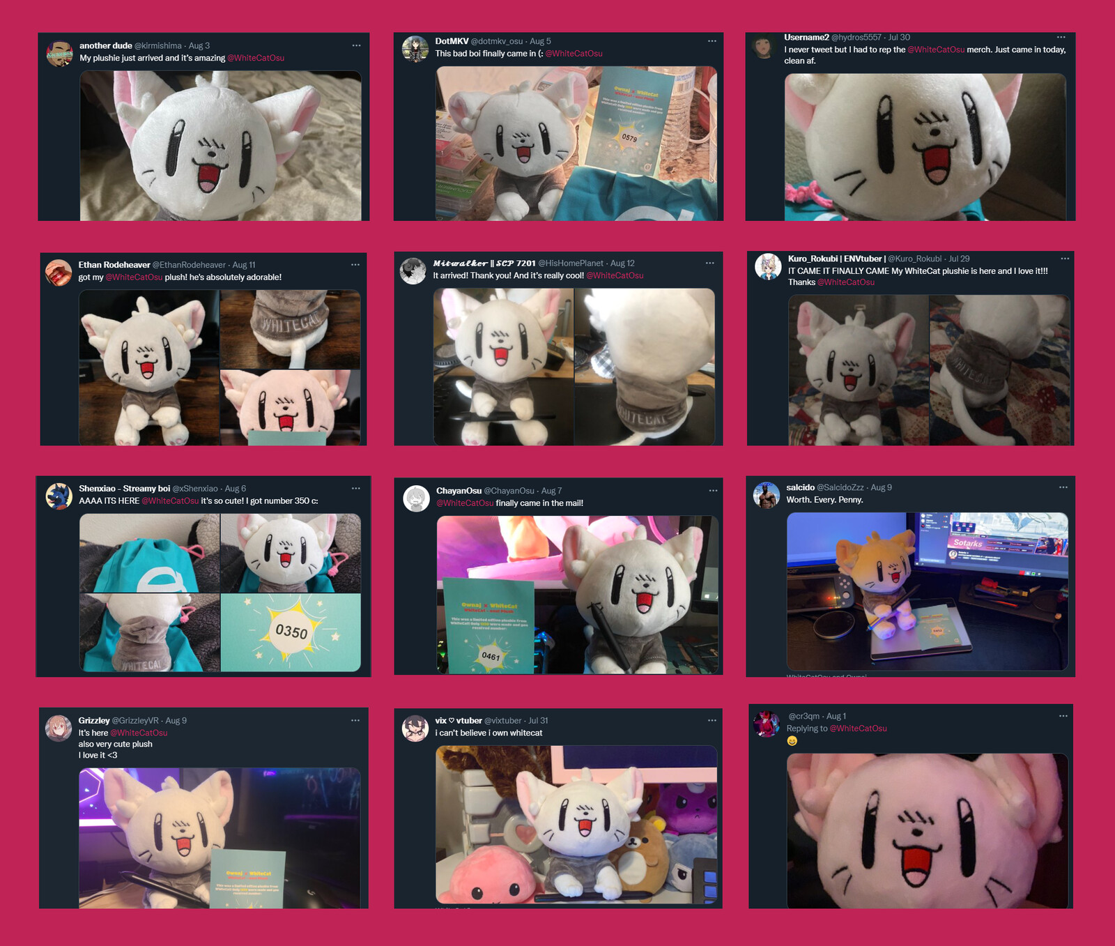 People posing with their plushie!