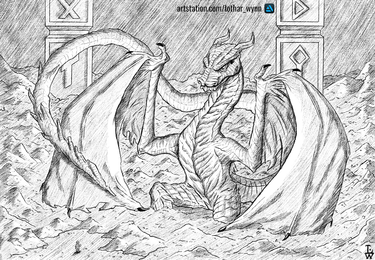 Smaug Dragon Coloring Pages