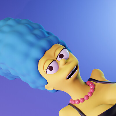 ArtStation - Marge Simpson 3D